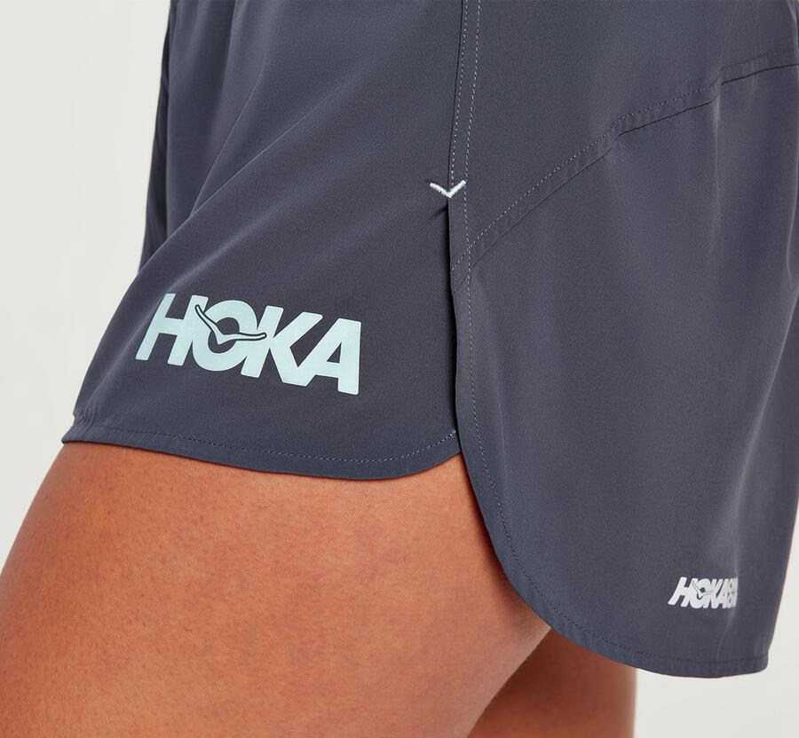 Hoka One One Korte Broek Dames - Performance - Blauw - GK2658307